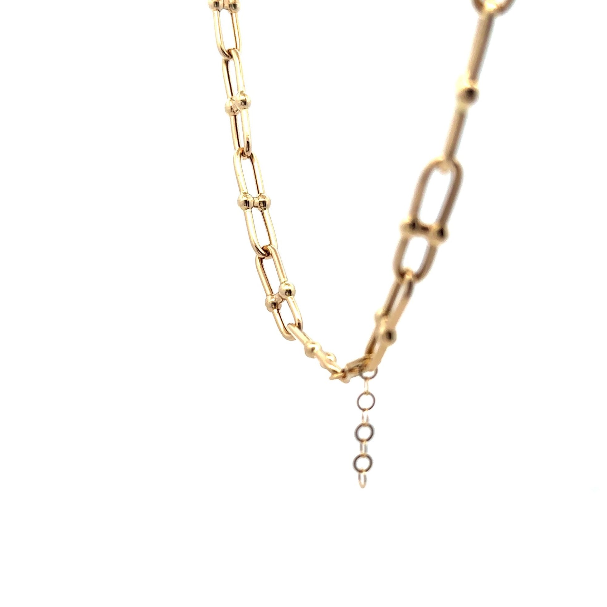 18K Gold Necklace Chain 17.5 inches 10.93 grams - Rafant