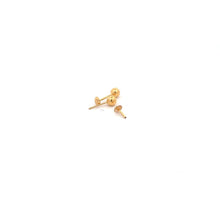 Load image into Gallery viewer, 18K Gold Earrings Screw Type Tiny Balls - Rafant
