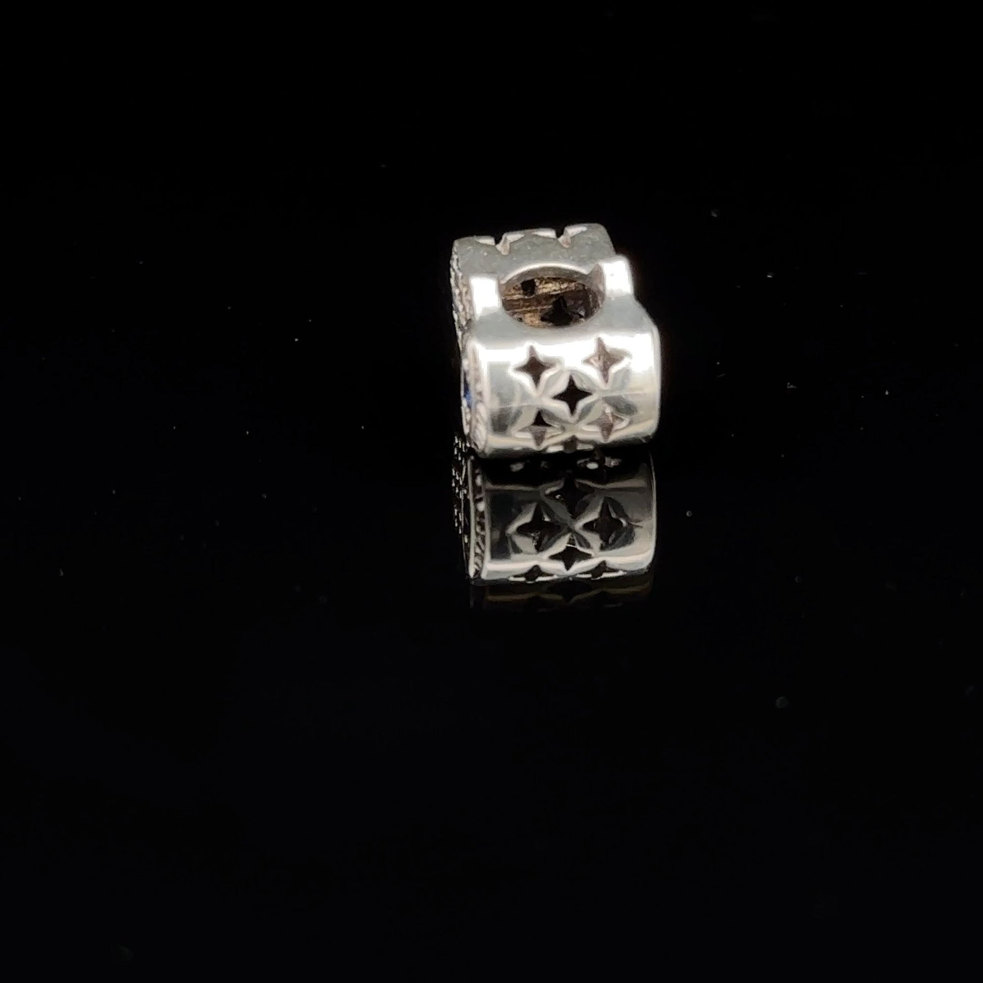 925 Sterling Silver Charm Bead  Hand of Fatima Hamsa For Charm Bracelet Necklace - Rafant