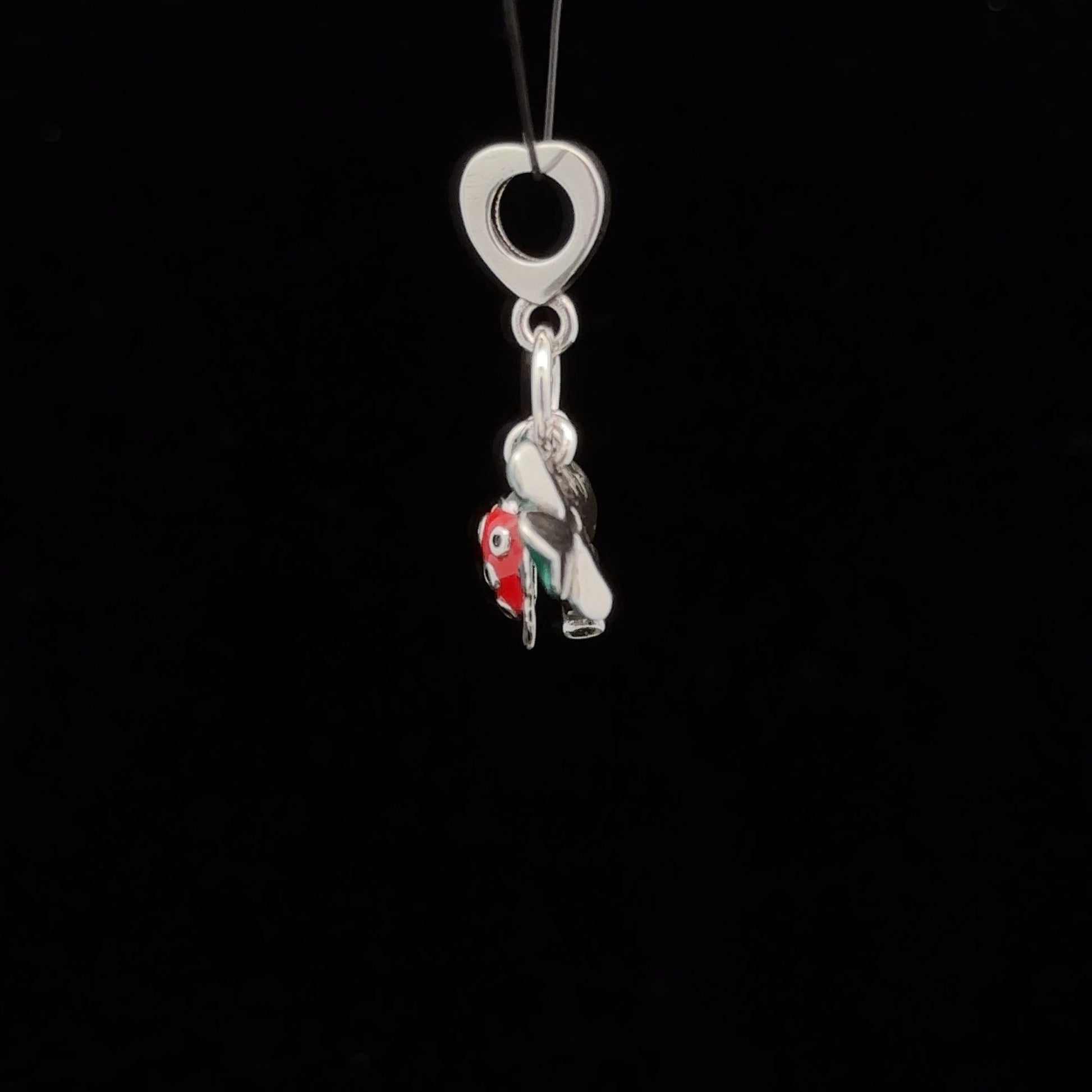 925 Sterling Silver Charm Bead Insect Beetle Horseshoe Flower For Charm Bracelet Necklace - Rafant