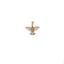 Load image into Gallery viewer, 18K Gold Pendant Charm Evil Eye Glass Bird - Rafant
