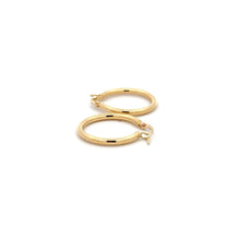 Load image into Gallery viewer, 18K Gold Earrings Hoops Polished 1.21 grams - Rafant
