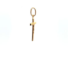 Load image into Gallery viewer, 18K Gold Pendant Charm Cross Jesus Christ Religious 0.46 grams - Rafant
