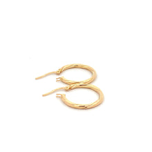 Load image into Gallery viewer, 18K Yellow Gold Earrings Hoops 1 gram - Rafant
