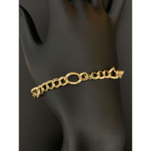 Load image into Gallery viewer, 18K Gold Bracelet Cable Link Chain 7.5 inches 3.79 grams
