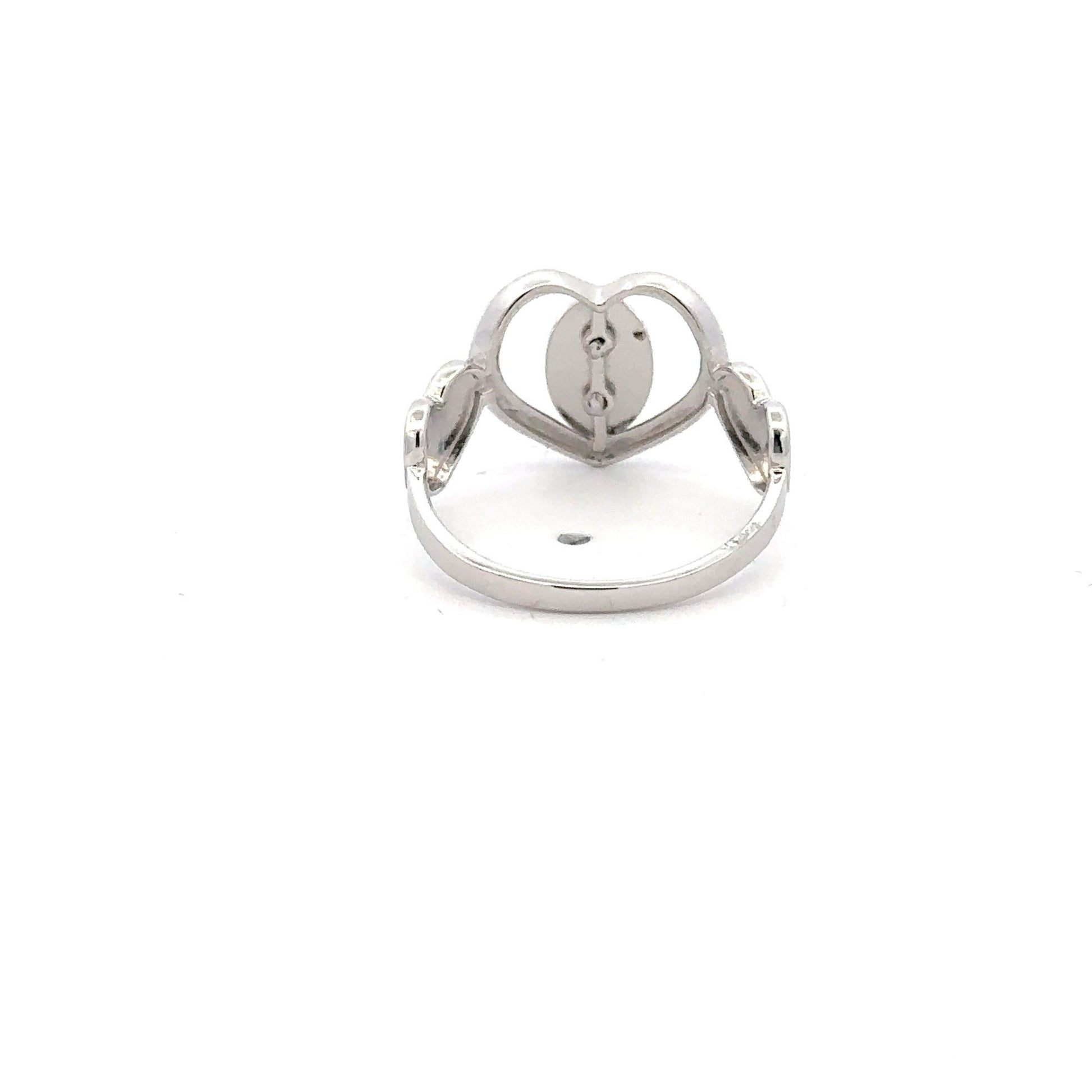 925 Sterling Silver Ring  Religious Our Lady of Guadalupe Heart - Rafant