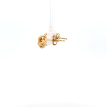 Load image into Gallery viewer, 18K Gold Earrings Stud Knot Small 1.17 grams - Rafant
