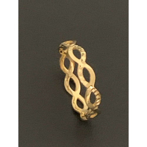 18K Gold  Ring Infinity 1.09 grams Size 5.75