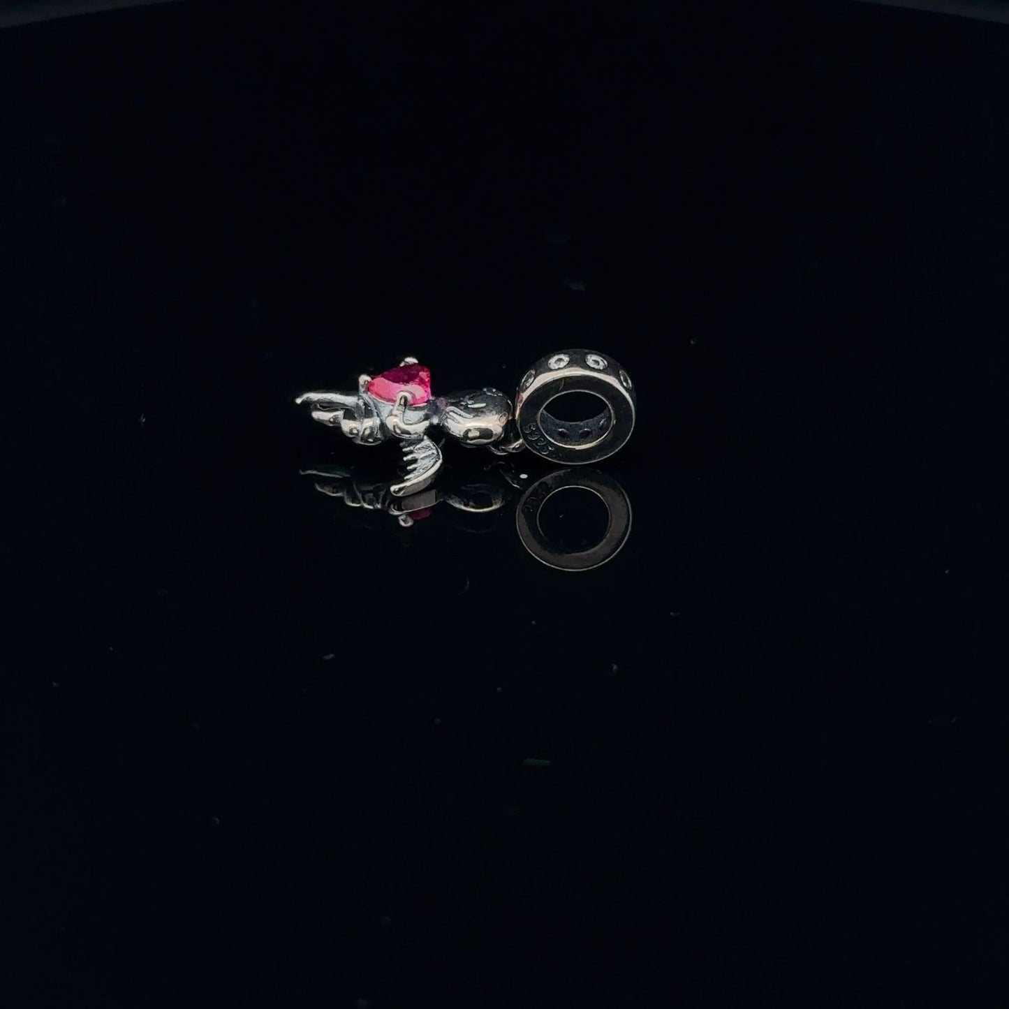 925 Sterling Silver Charm Bead Angel Hanging - Rafant