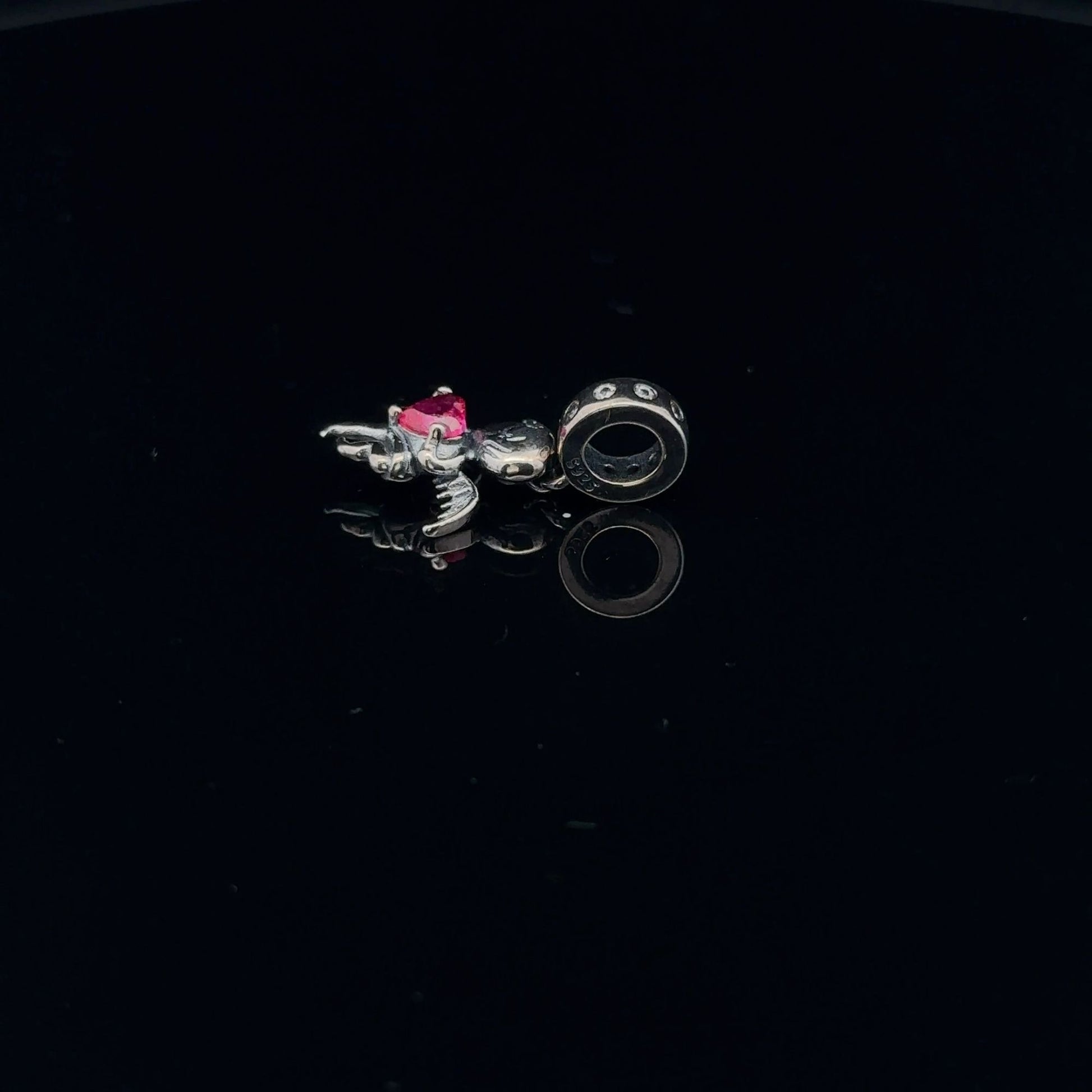 925 Sterling Silver Charm Bead Angel Hanging - Rafant