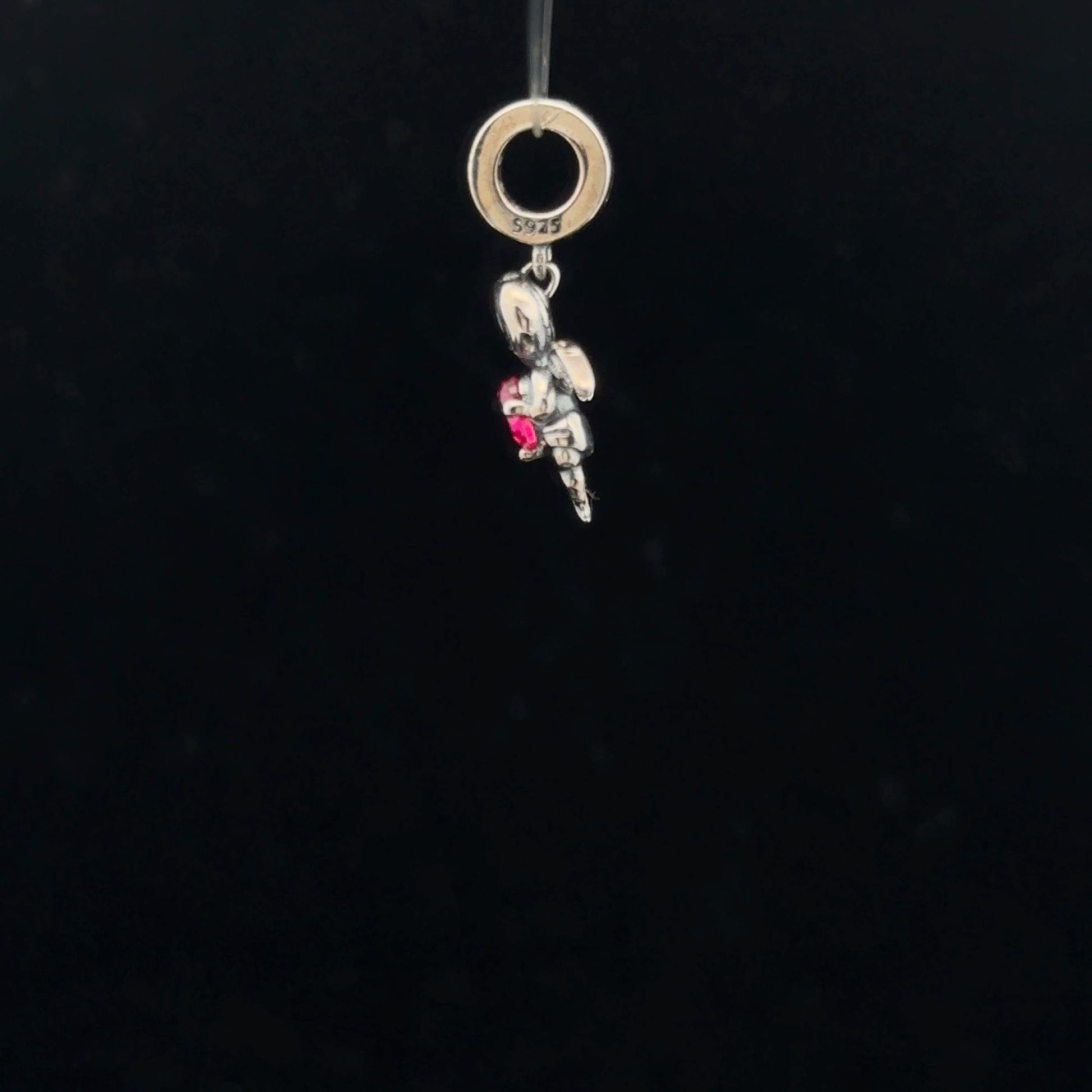 925 Sterling Silver Charm Bead Angel Hanging - Rafant