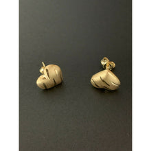 Load image into Gallery viewer, 18K Gold Earrings Saudi Gold Stud Heart Earrings  2.72 grams - Rafant
