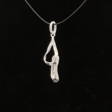 Load image into Gallery viewer, 925 Sterling Silver Pendant Charm Ballerina Slipper
