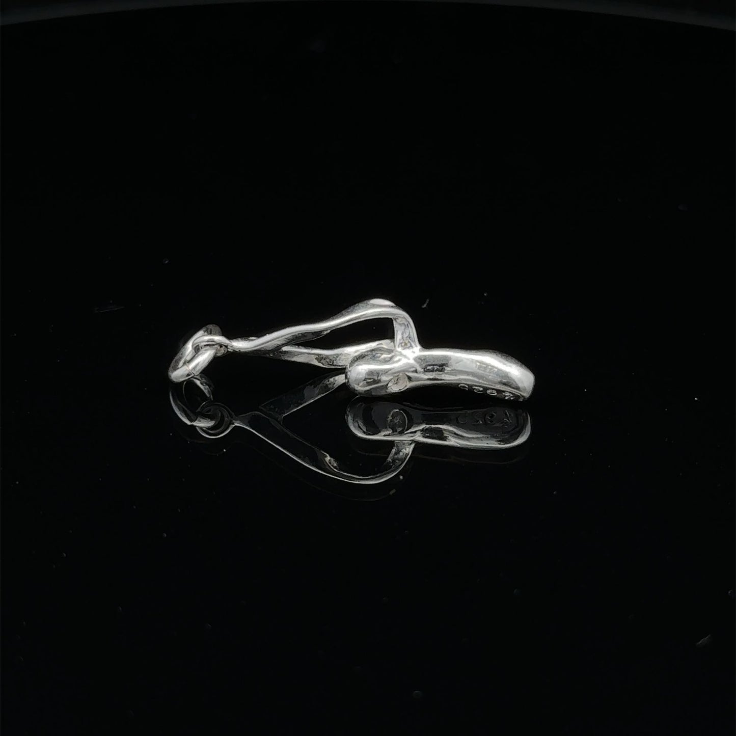 925 Sterling Silver Pendant Charm Ballerina Slipper - Rafant