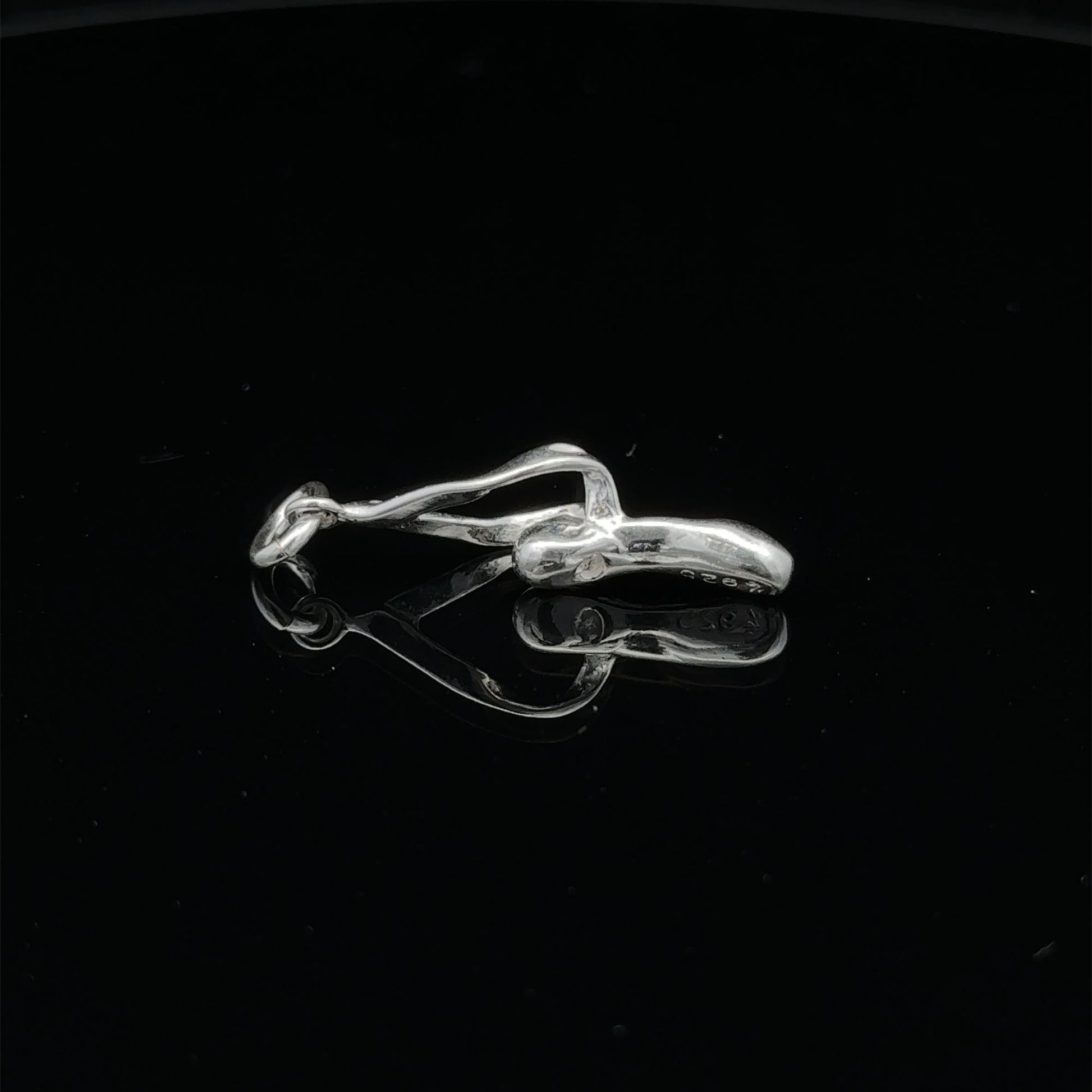 925 Sterling Silver Pendant Charm Ballerina Slipper - Rafant