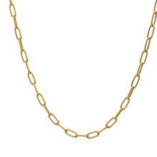 Load image into Gallery viewer, 18K Gold Necklace Chain Paperclip 16 inches 1.86 grams - Rafant
