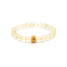 Load image into Gallery viewer, 18K Gold Money Bag Lucky Charm Bracelet Gemstones Citrine 6mm - Rafant
