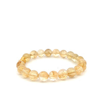 Load image into Gallery viewer, 18K Gold Dragon Pixiu Piyao Lucky Charm Beads Bracelet Gemstones Citrine 8mm - Rafant
