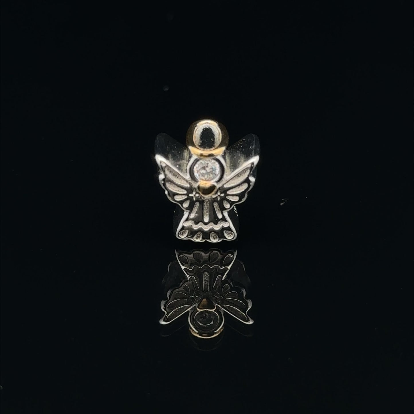 925 Sterling Silver Charm Bead Angel For Charm Bracelet Necklace - Rafant