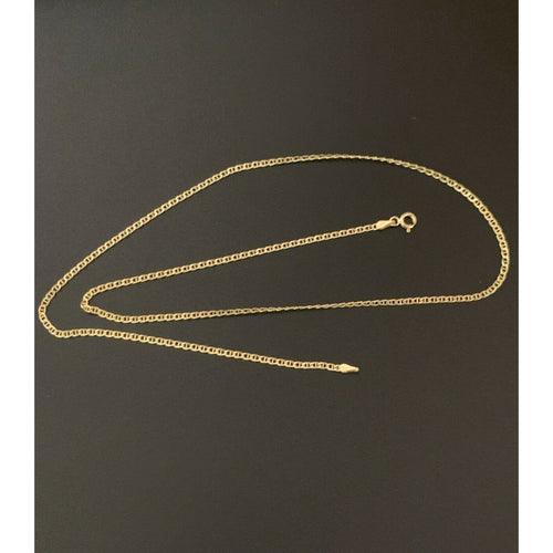 18K Saudi Gold Chain Necklace Mariner Link  20 inches 2.48 grams - Rafant
