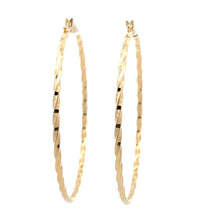 Load image into Gallery viewer, 18K Gold Earrings Hoops Extra Large 2.07 grams - Rafant
