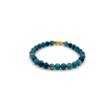 Load image into Gallery viewer, 18K Gold Pixiu Piyao Lucky Charm Bracelet Natural Apatite Gemstones 6mm
