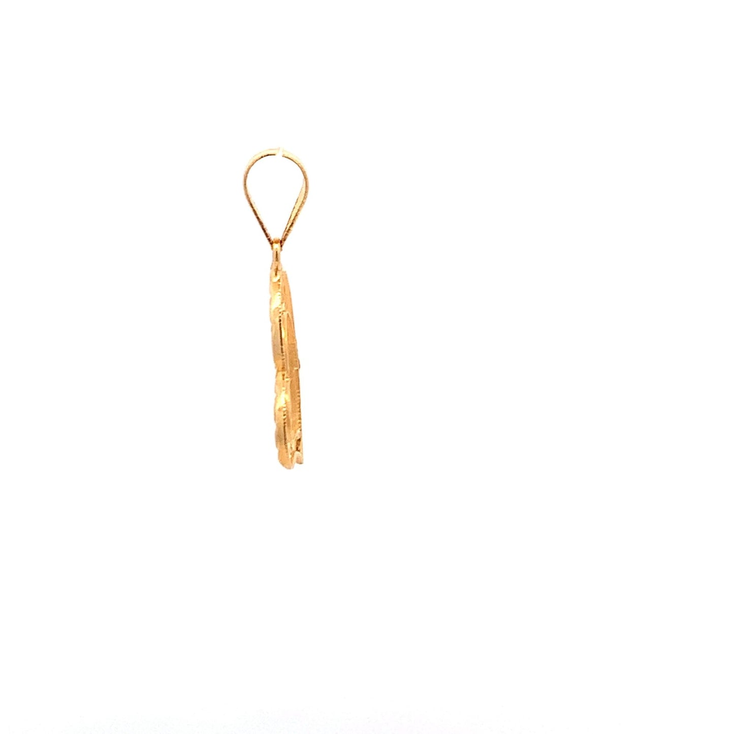 18K Yellow Gold Pendant Heart 0.80 grams Small - Rafant