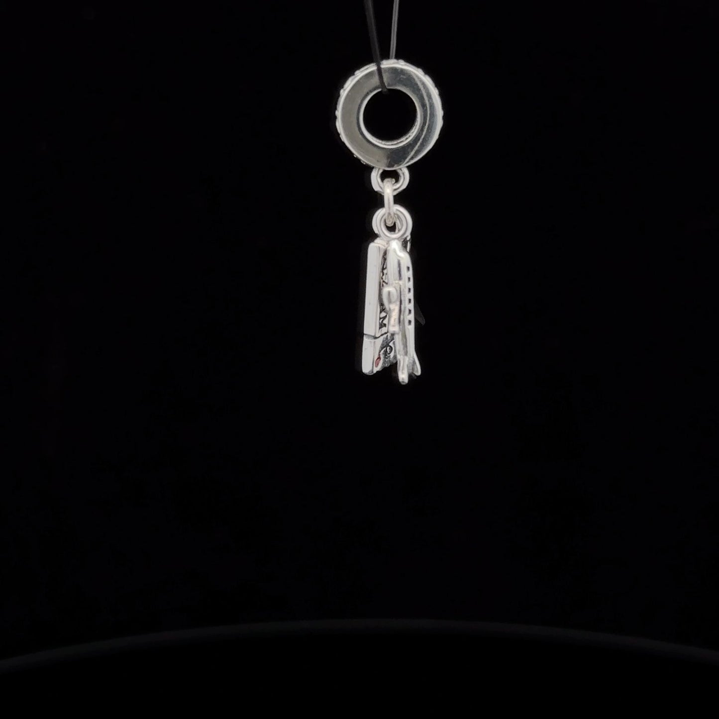 925 Sterling Silver Charm Bead Plane Ticket Travel For Charm Bracelet Necklace - Rafant