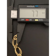 Load image into Gallery viewer, 18K Gold Bracelet Chain Oval Link 3.85 grams Size 7.5 inches
