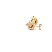 Load image into Gallery viewer, 18K Gold Earrings Knot Stud 2.12 grams - Rafant
