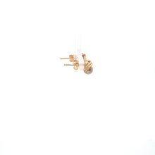 Load image into Gallery viewer, 18K Gold Earrings Stud Knot Small Tricolor - Rafant
