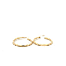 Load image into Gallery viewer, 18K Gold Earrings Hoops Polished 1.48 grams - Rafant
