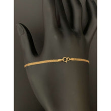 Load image into Gallery viewer, 18K Gold Bracelet Bismark Chain Size 7.5 inches 1.29 grams
