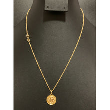 Load image into Gallery viewer, 18K Gold Necklace Chain 18 Inches with Dragon Pendant 1.40 grams - Rafant

