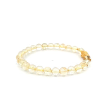 Load image into Gallery viewer, 18K Gold Dragon Pixiu Piyao Lucky Charm Beads Bracelet Gemstones Citrine 6mm - Rafant
