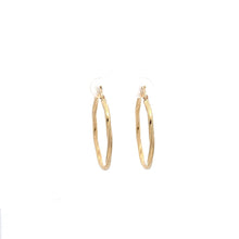 Load image into Gallery viewer, 18K Gold Earrings Hoops Spiral 1.55 grams - Rafant
