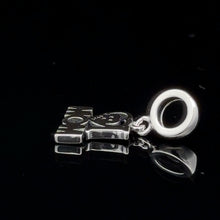 Load image into Gallery viewer, 925 Sterling Silver Charm Bead Heart MOM Pink For Charm Bracelet Necklace - Rafant
