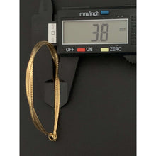Load image into Gallery viewer, 18K Gold Bracelet Bangle Soft Mesh 0.97 grams Size 6.25 inches
