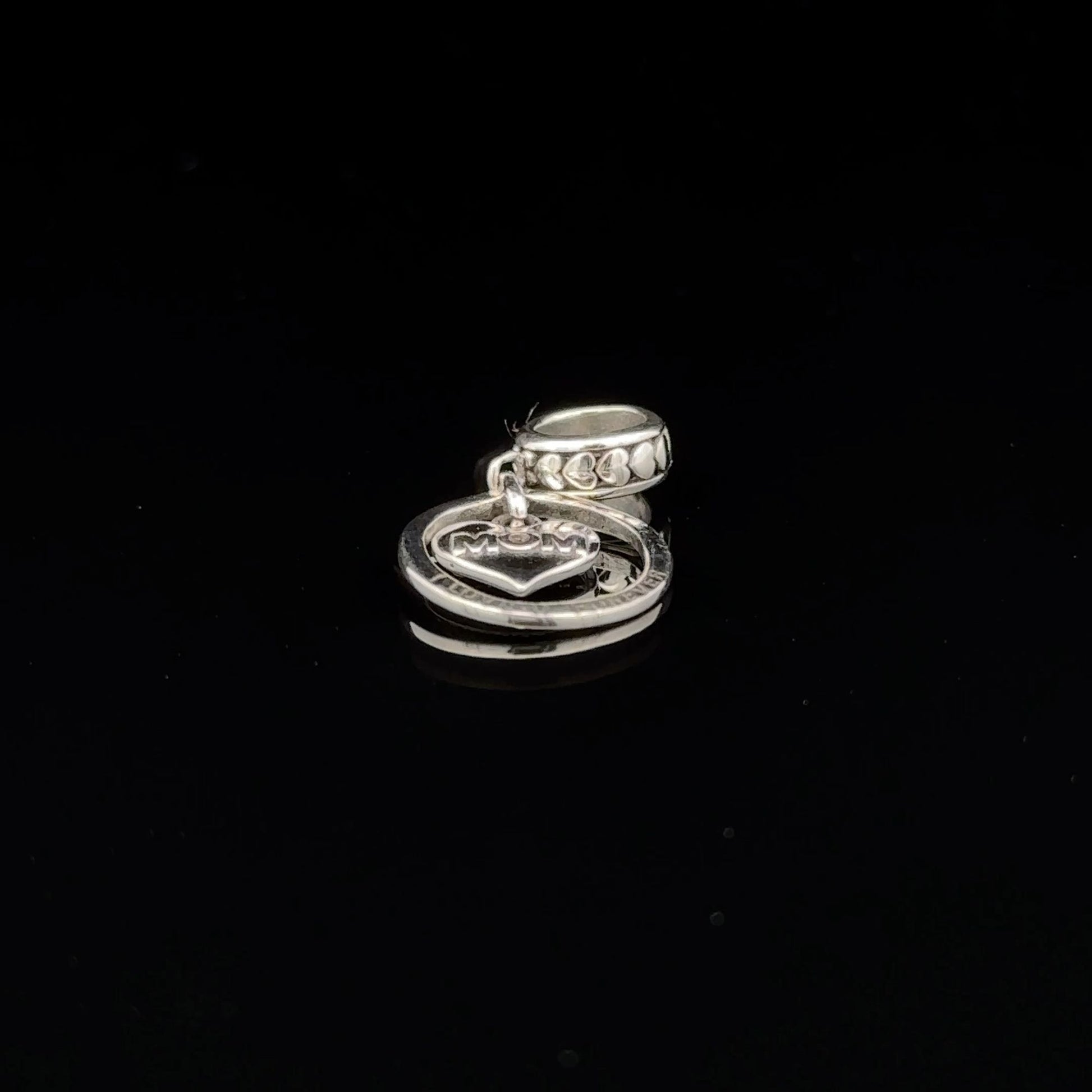 925 Sterling Silver Charm Bead MOM Mother For Charm Bracelet Necklace - Rafant
