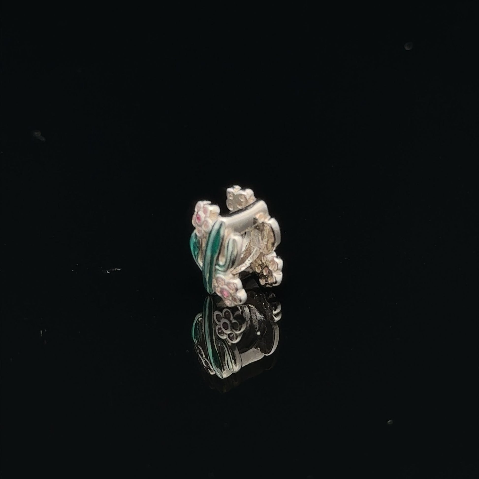 925 Sterling Silver Charm Bead Cactus Plant For Charm Bracelet Necklace - Rafant