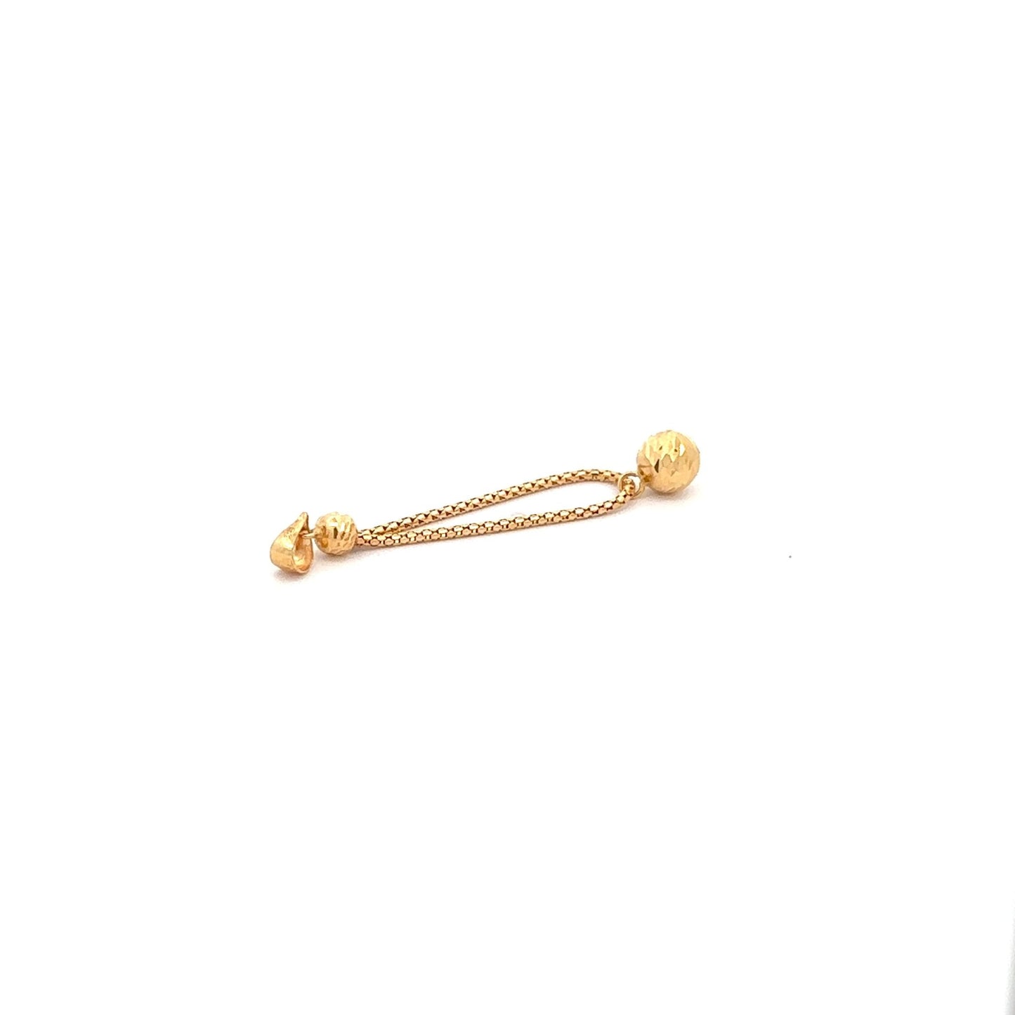 18K Gold Pendant Charm Ball 0.92 grams - Rafant