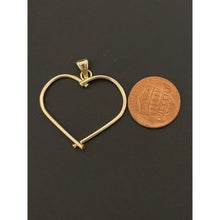 Load image into Gallery viewer, 18K Gold Pendant Open Heart 0.99 grams - Rafant
