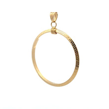 Load image into Gallery viewer, 18K Gold Pendant Round Circle Large 1.22 grams - Rafant
