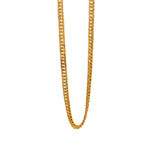 18K Gold Bracelet Curb 7.5 inches 2.24 grams - Rafant