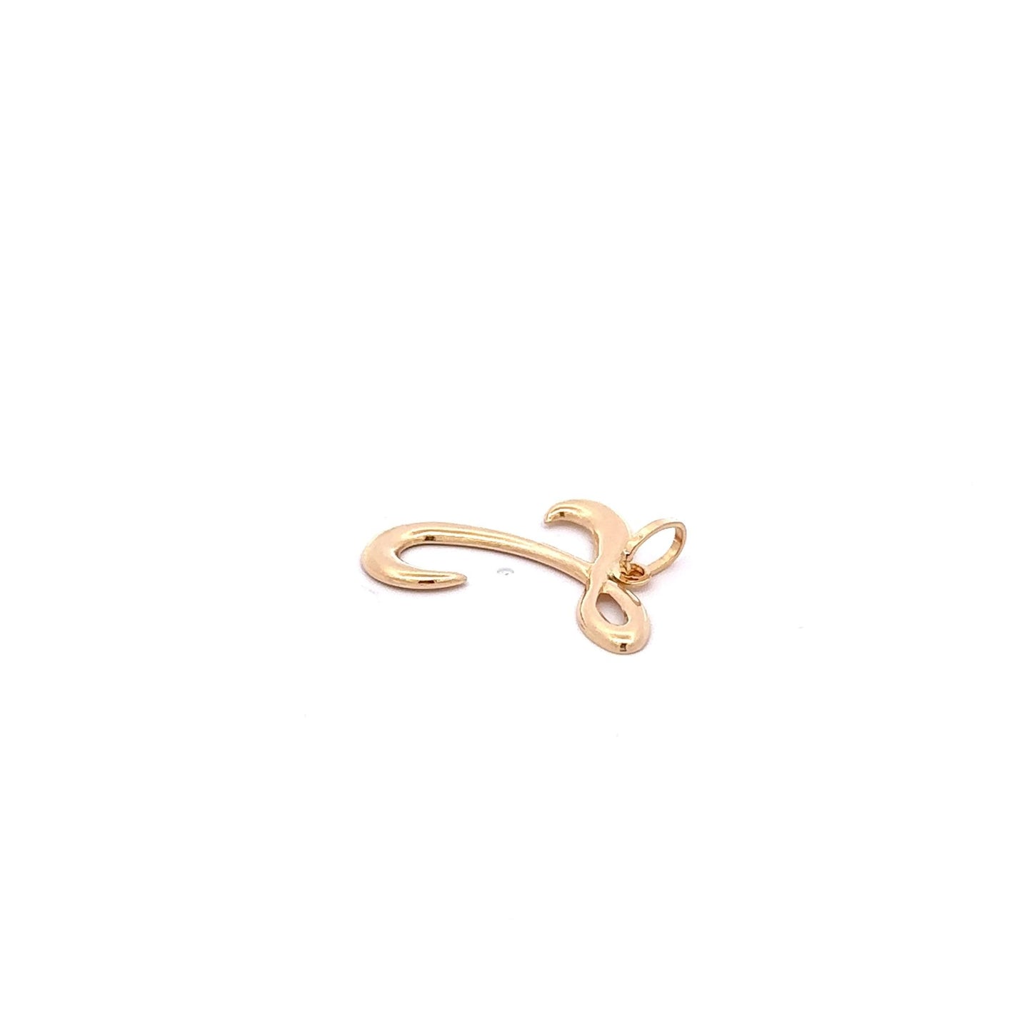 18K Gold Pendant Letter T Initial 1.29 grams - Rafant