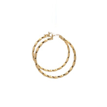 Load image into Gallery viewer, 18K Gold Earrings Hoops Loops Spiral 1.38 grams - Rafant

