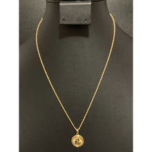 Load image into Gallery viewer, 18K Gold Necklace Chain 18 Inches with Dragon Pendant 1.40 grams - Rafant
