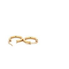 Load image into Gallery viewer, 18K Gold Earrings Hoops Polished Small 0.93 grams - Rafant

