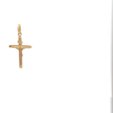 Load image into Gallery viewer, 18K Gold Pendant Cross Religious Jesus Christ 0.72 grams - Rafant
