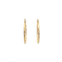 Load image into Gallery viewer, 18K Gold Earrings Hoops Loops Spiral 1.38 grams - Rafant
